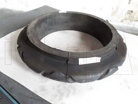 TIRE GUMMIKEILRINGWALZE